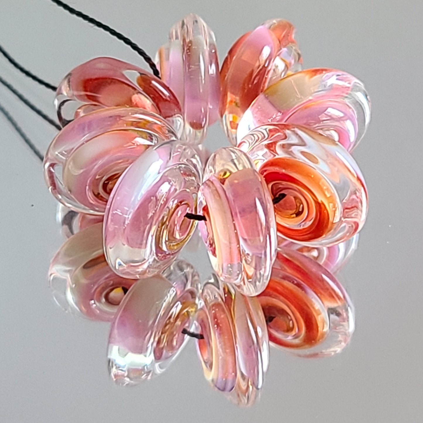 Apricot Nectar Disk Beads