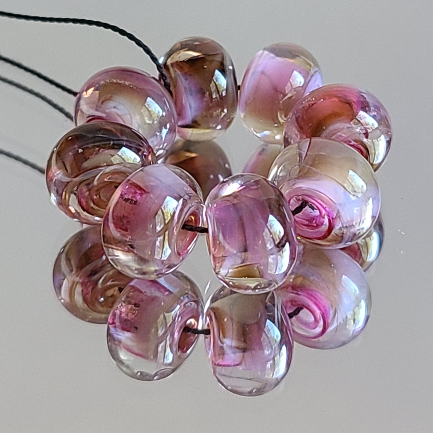 Cherry Blossom Round Beads