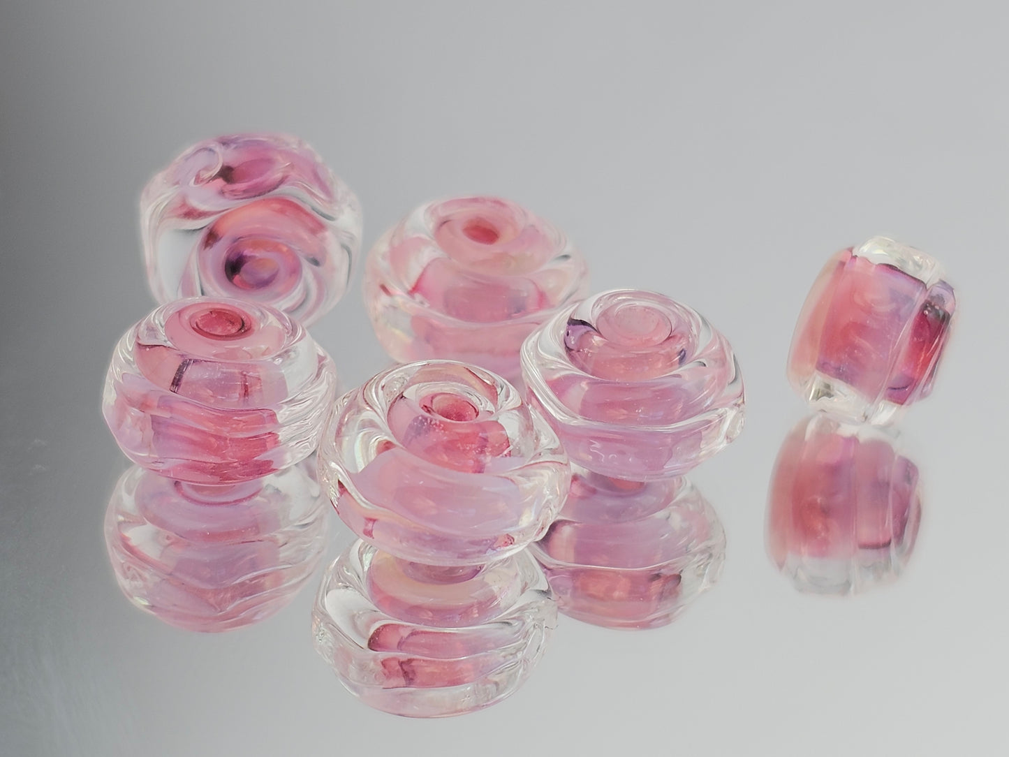 Shrimp Cocktail Faceted Beads