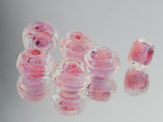 Shrimp Cocktail Faceted Beads