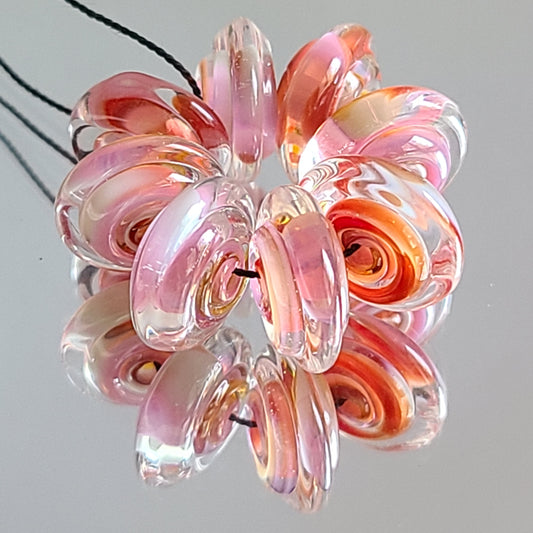 Apricot Nectar Disk Beads