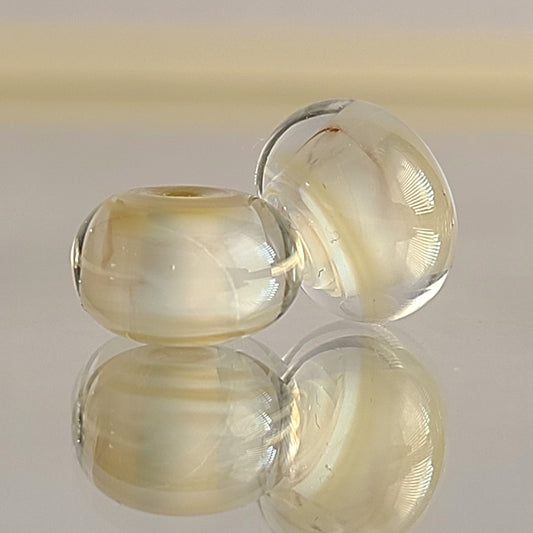 Belgian Linen Handmade Lampwork Beads