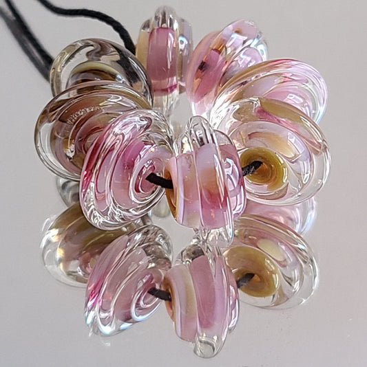 Cherry Blossom Disk Beads