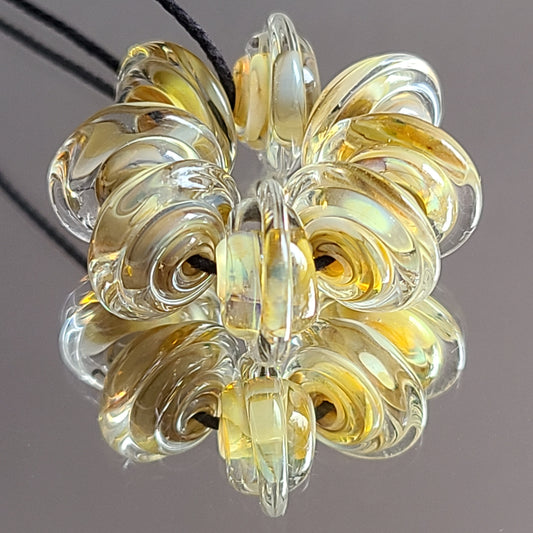 Drama Cream Disk Beads