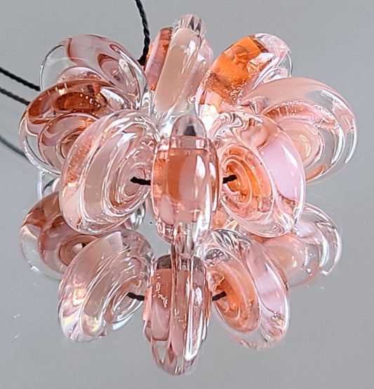 Georgia Peach Disk Beads