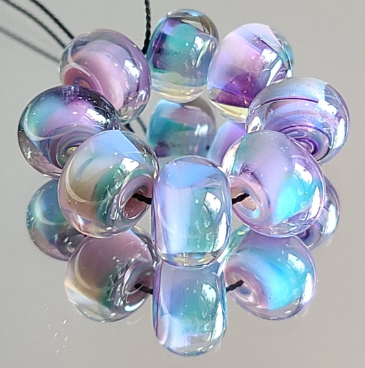 Jamaican Splash Round Beads