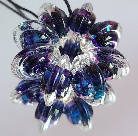 Ocean Deep Disk Beads