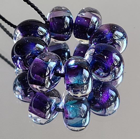 Ocean Deep Round Beads