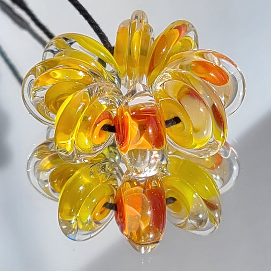 Saffron Disk Beads