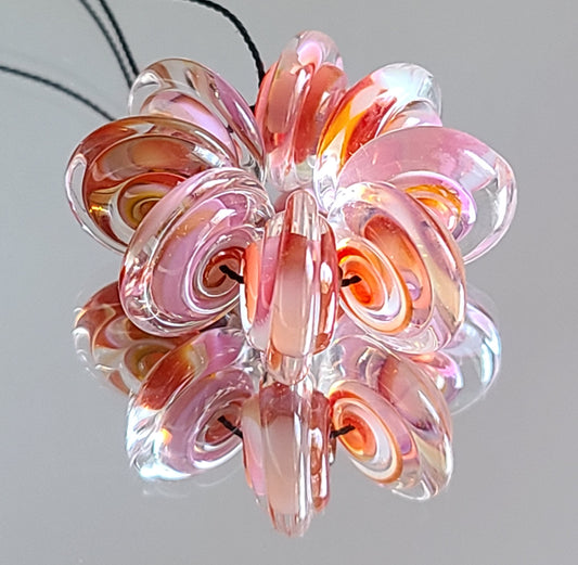 Tequila Sunrise Disk Beads